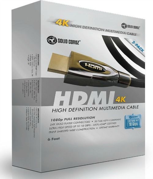 Review ~ 4K HDMI Cable Ultra Premium Series by Solid Cordz®