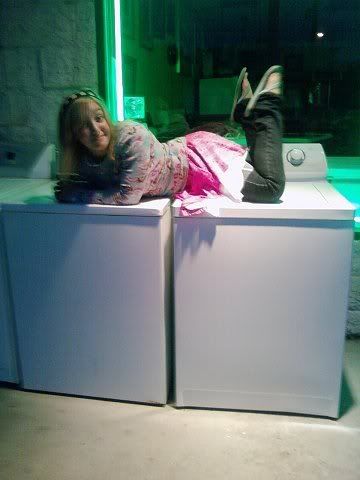 Ashley on washing machine