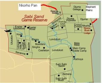 Sabi Sands map