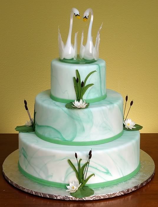 swan cake