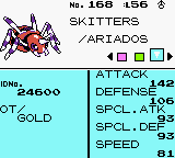 As this wasn't a Crystal run, the OT gender is not present.