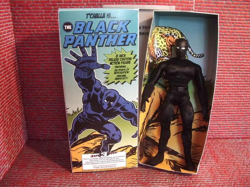 MEGO 8/" BLACK PANTHER CUSTOM BOX ONLY
