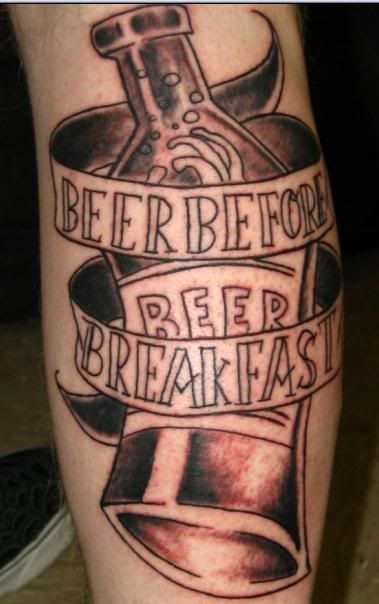 It is obviously a play on the "Death Before Dishonor" tattoos. i got tired 