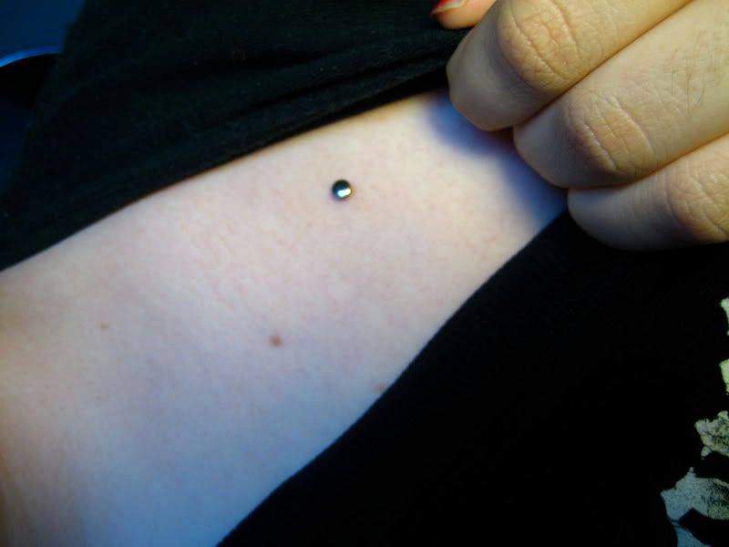 My other microdermal misses his twin dearly: