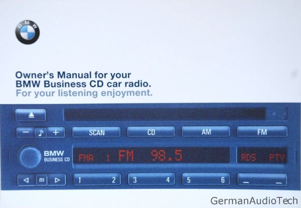 Owner manual bmw business radio #2