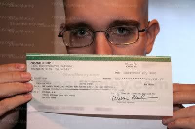 The Adsense Check for $132994.97