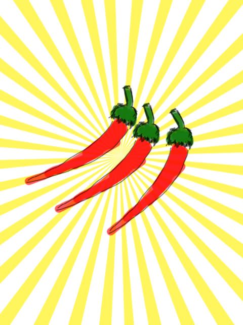 red bullet peppers are very VERY spicy!