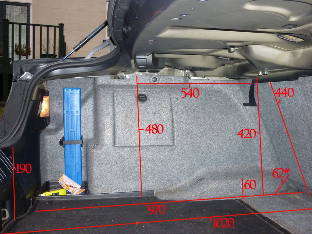 Bmw e46 coupe trunk dimensions #2