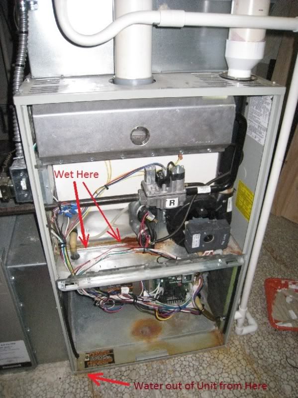 Trane XL90 Water Leaking Issue (Heating Mode)