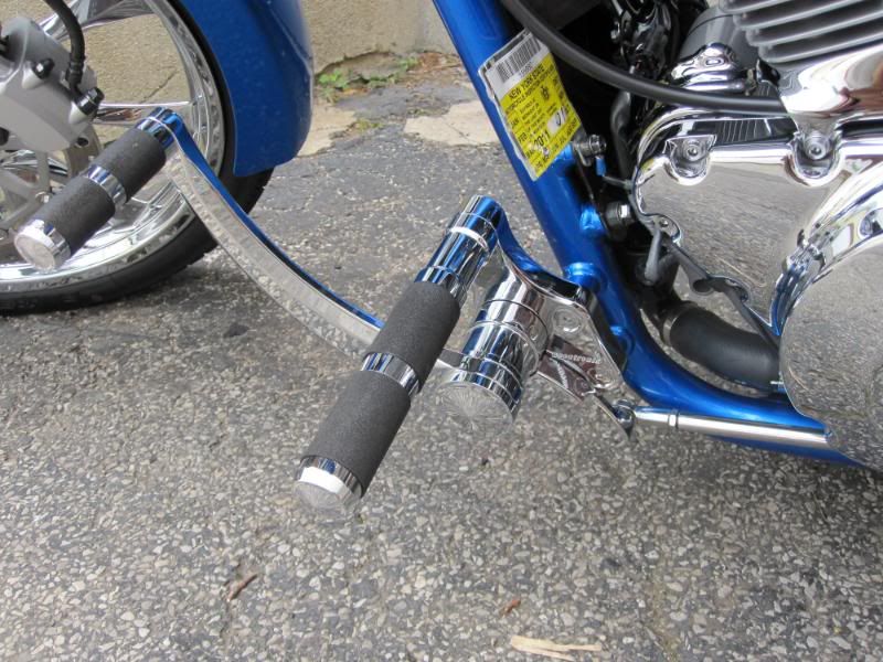 Accutronix 3" forward controls installed. Honda Fury Forums