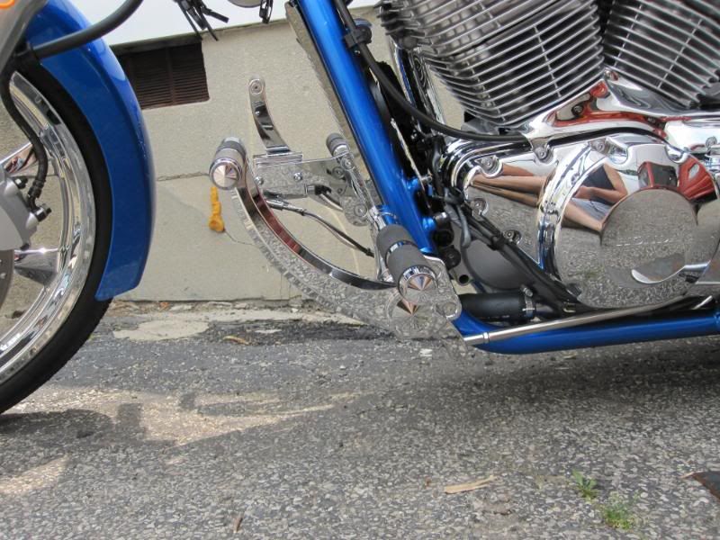 Accutronix 3" forward controls installed. Honda Fury Forums