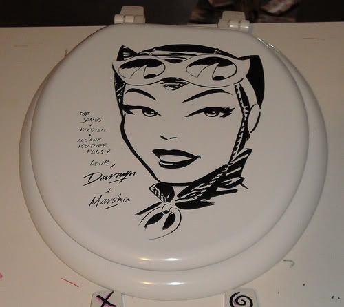 As if the truth were known Darwyn Cooke signs toilet seat