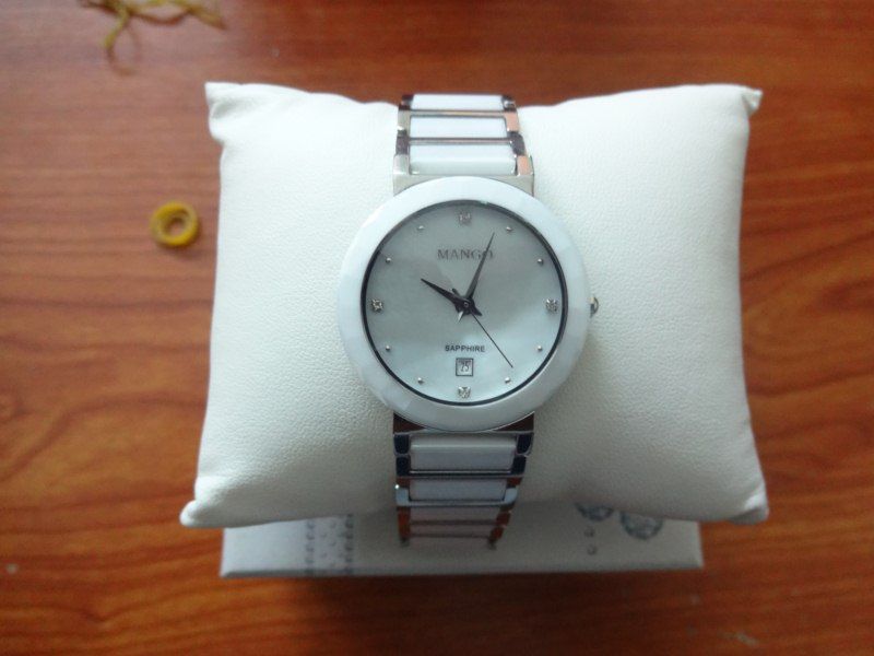 Đồng hồ nam Ogival  Swiss made, nữ Mango  fullbox sách vở 98%, túi xách hãng Playboy - 2