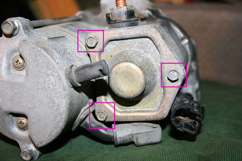 Toyota auto starter contacts