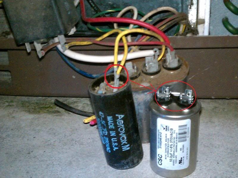 how to hook up capacitor on ac unit