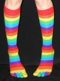 rainbow toe socks! Pictures, Images and Photos