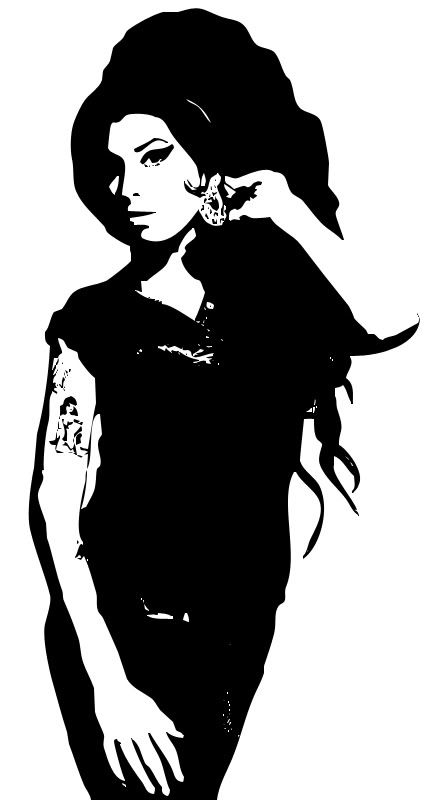 AmyWinehouse01jpg Amy Winehouse Stencil image by drgonzo 0
