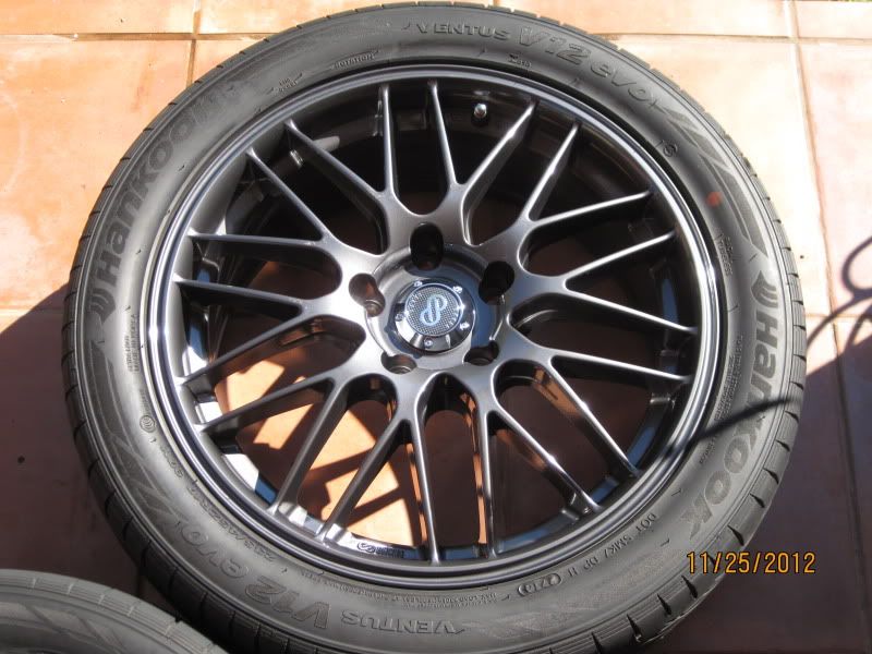 17 Enkei EKM3 Gunmetal Wheels Rims and Tires Hankook L K Spare