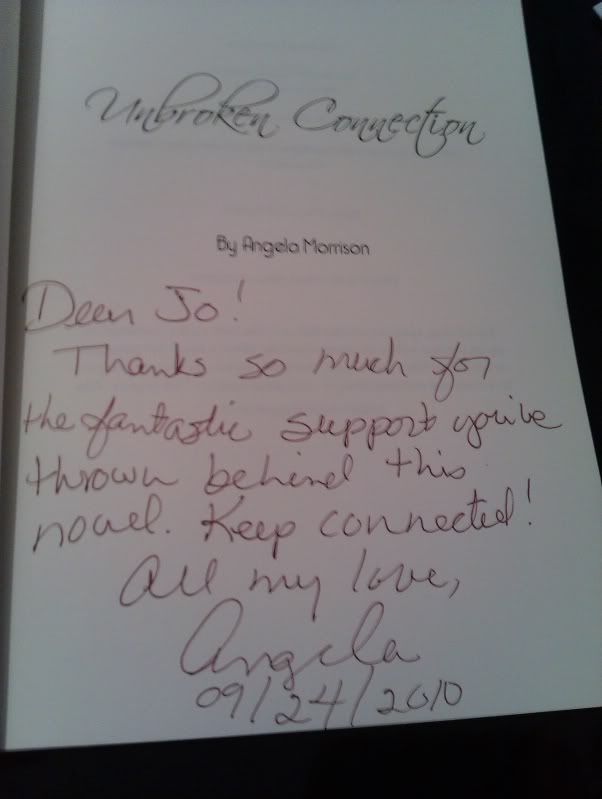 signed ubroken connection by angela morrison