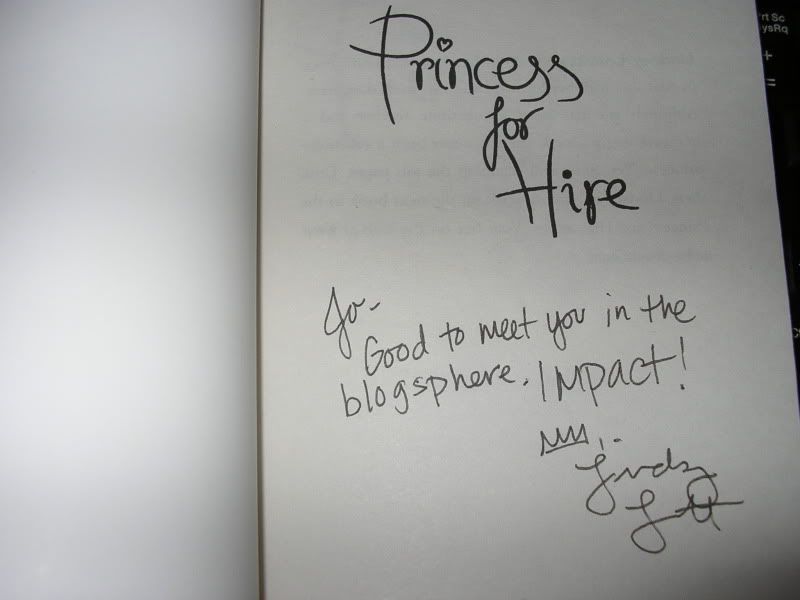 Princess for Hire by Lindsey Leavitt signed