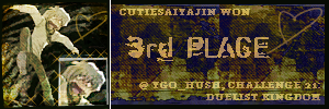 3rd Place @ ygo_hush, Challenge 21.