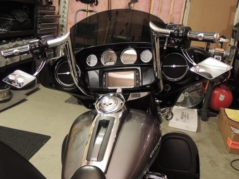 street glide mirrors handlebar