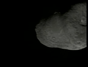 Animation of the Impactor deployed from Deep Impact mission colliding with Comet Tempel-1. NASA, 2005.