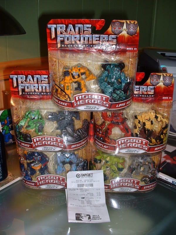 Transformers News: ROTF Robot Heroes Sighted @ Target Picked Up ROTF Robot Heroes @ Target
