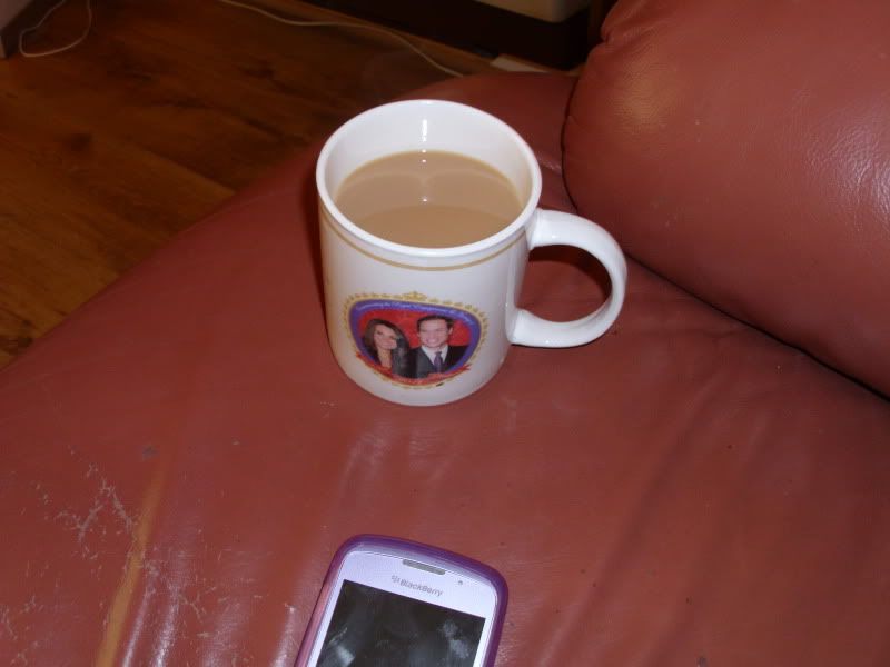 will and kate mug. Tea in my Will and Kate mug