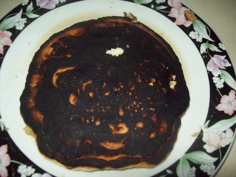 This is what happens when the tv distracts you when you're cooking...