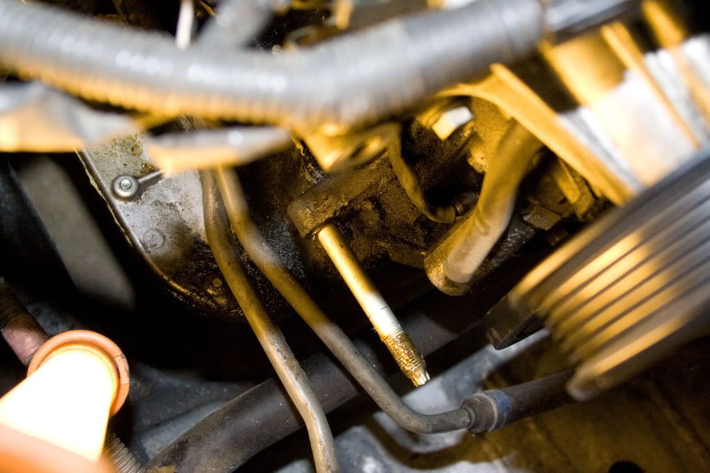 Oil leak behind the alternator Supra Forums