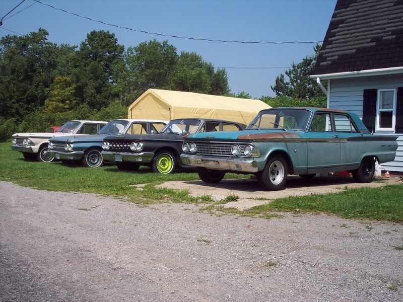 Here's my four two 1962 Ford Fairlanes and two 1962 Mercury Meteors