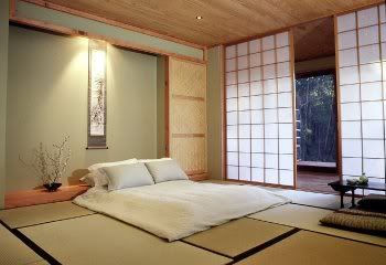 Japanese Bedroom Design on Japanese Bedroom Design In Black And White