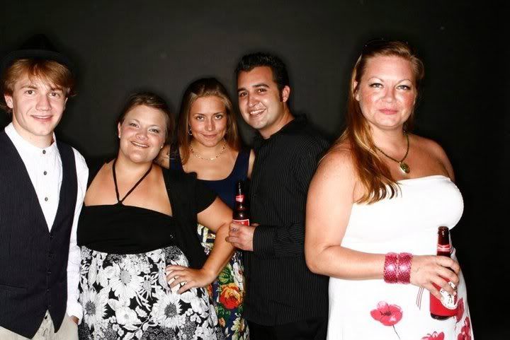 Pierce's Wedding Me with friends at a wedding in June 2009
