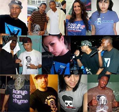 Awesome people who wear my t-shirts