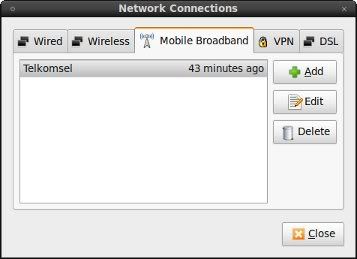 Telkomsel Flash pada Network Manager Ubuntu