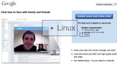 Dukungan Google Talk untuk Linux