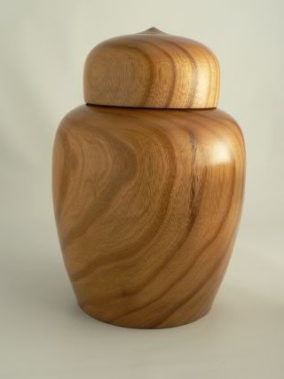 wood turned urns