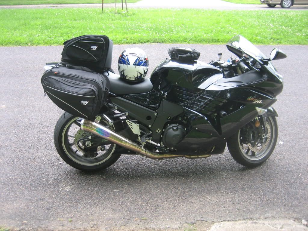 ZX14 Exhuast with GIVI HARD BAGS