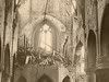 L'intérieur de l'église néogothique détruite