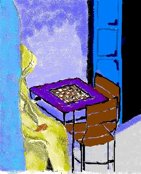 He's Playing Solitaire