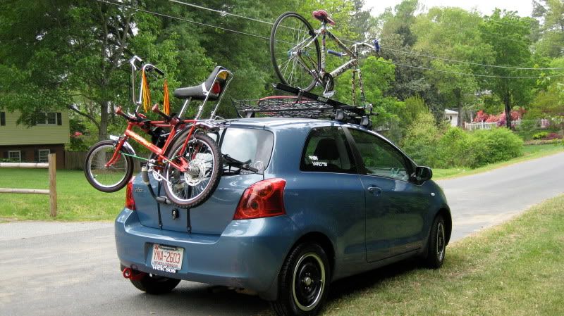bicycle carrier for hatchback car