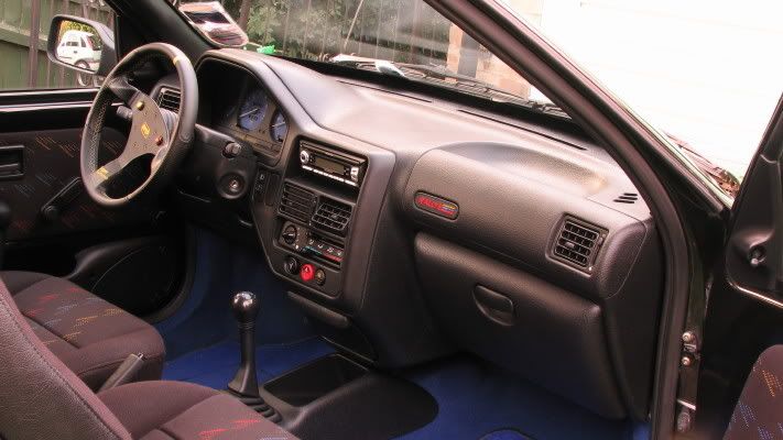 peugeot 106 rallye interior. When the interior was back in
