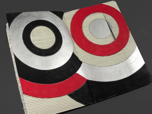 Alphabet Book Letter O. Shapes Were Cut Into the Pages of My Moleskine Sketchbook to Create the Letter O and P.