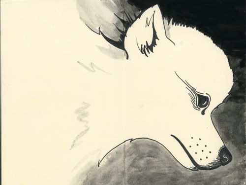 Frost Ink Wash I used pen & ink and ink wash in the Moleskine Japanese Album. I think the Watercolor Journal would have yielded better results, but this works in a pinch.