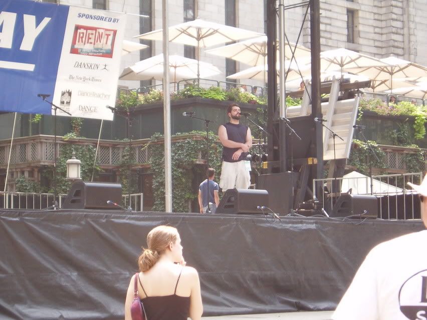 re: Rent in Bryant Park (PICTURES) - and RENT review