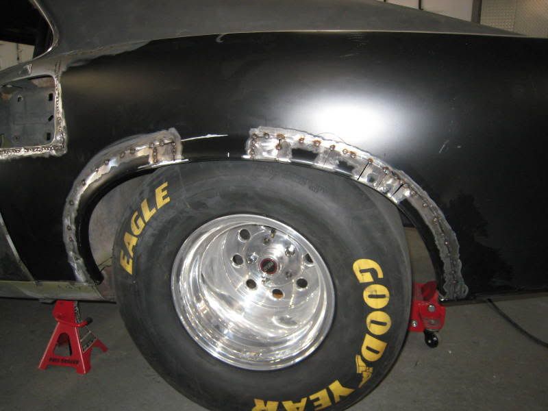 Quarter panel install and wheel well stretch Team Camaro Tech