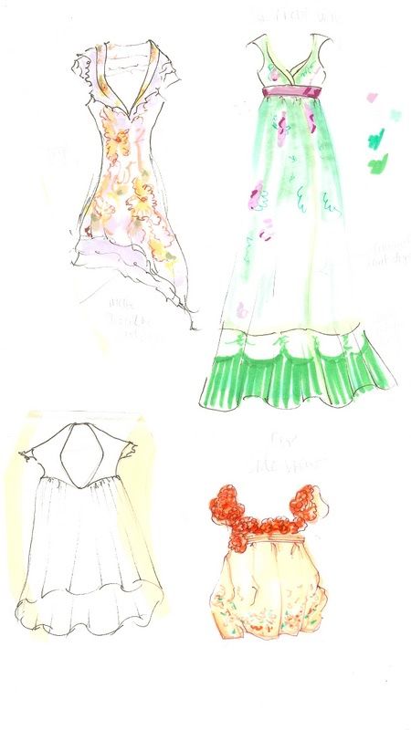 Wedding Dress Sketches