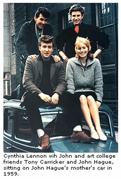 1959 John Lennon Cynthia Lennon and friends