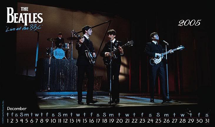 Dec 2005 Beatles at the Beeb calendar